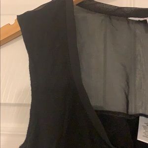 Cap sleeve black shirt